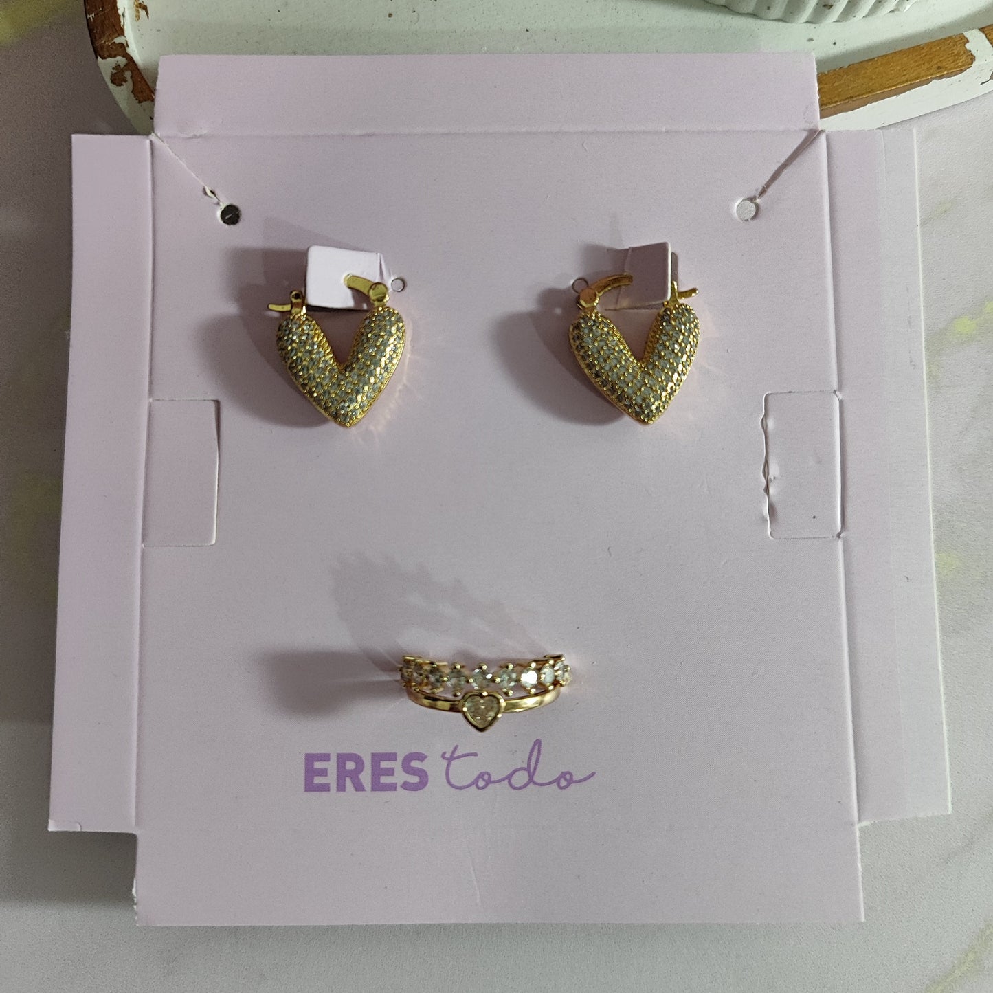CANDONGA CORAZÓN + ANILLO RODIO