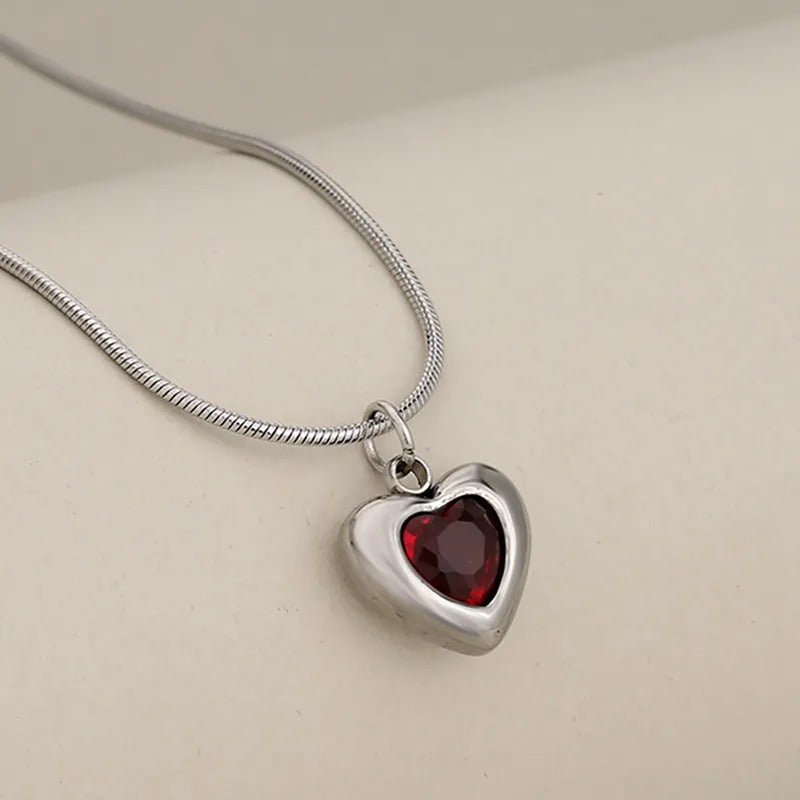 CADENA CORAZÓN ACERO