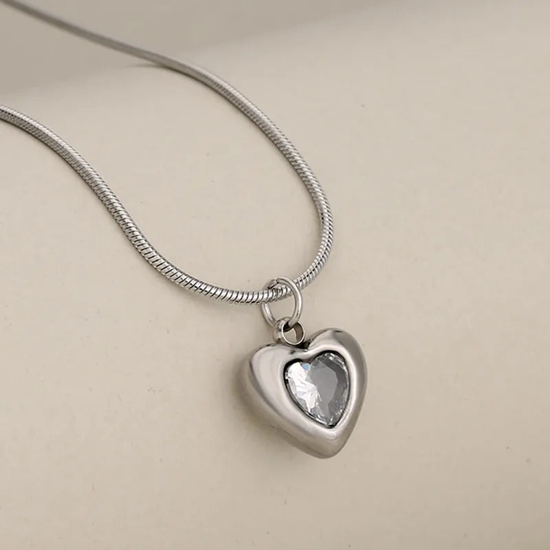 CADENA CORAZÓN ACERO