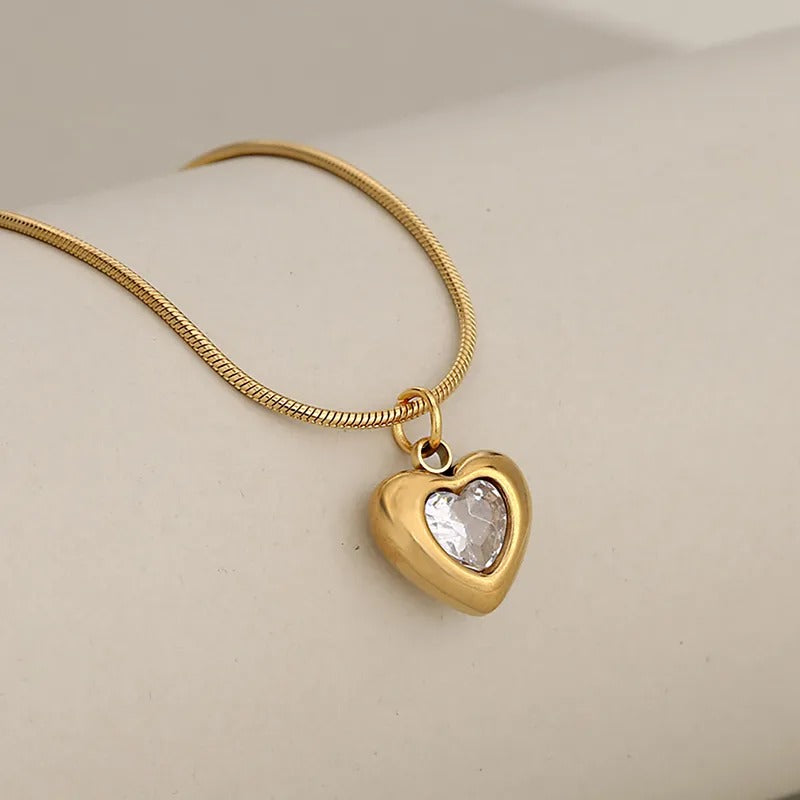 CADENA CORAZÓN ACERO