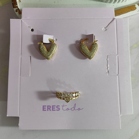CANDONGA CORAZÓN + ANILLO RODIO