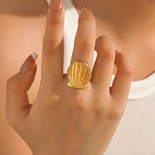 ANILLO CONCHA DE MAR AJUSTABLE